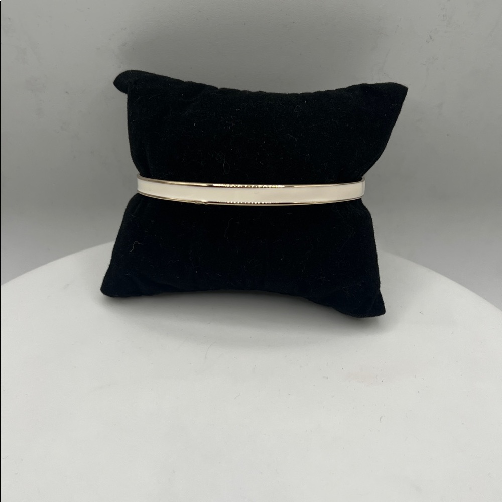 Express Gold and White Bangle Bracelet 7 1/2” 7.5 inches